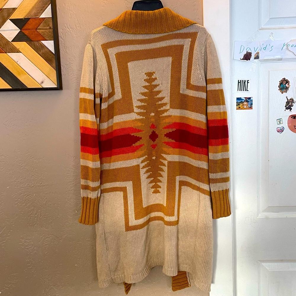 Pendleton Harding duster sweater cardigan XXS